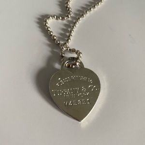 Tiffany & Co Heart Tag Pendant Necklace